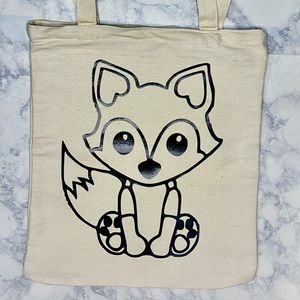 Fox Canvas tote bag